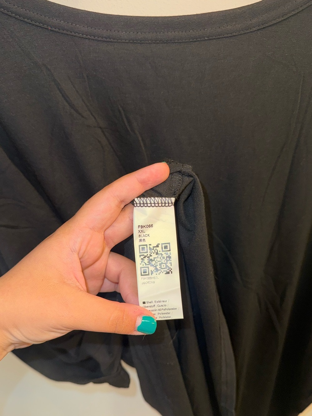 GeGekoko Black Oversized Tee - Picture 3 of 3